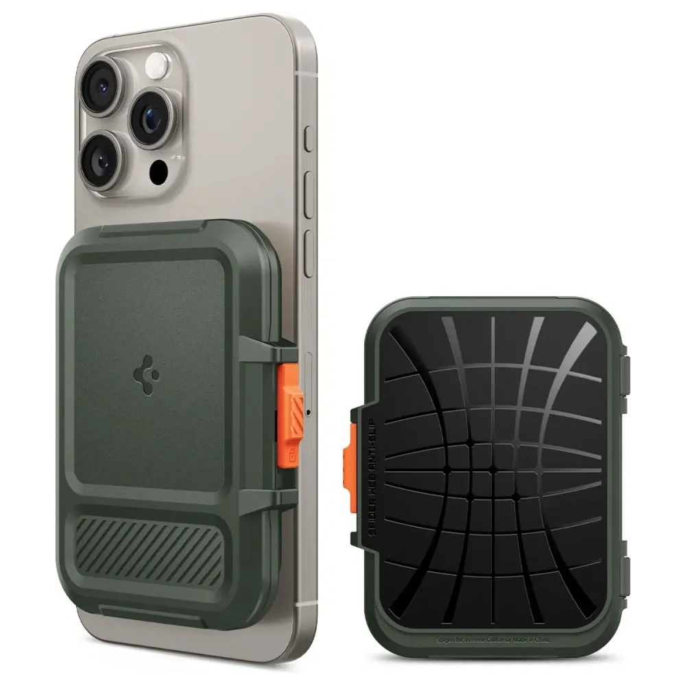 Hurtownia GSM - Spigen Lock Fit MagSafe Universal Magnetic Suport pentru Carduri Verde Militar - SPN16740 - {ean13} - Hurt