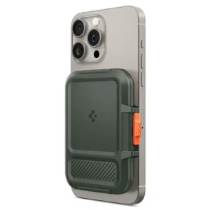 Wholesale Spigen Lock Fit MagSafe Universal Magnetic Card Holder Military Green - SPN16740 - {ean13} - Hurt