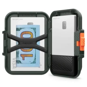 Wholesale Spigen Lock Fit MagSafe Universal Magnetic Card Holder Military Green - SPN16740 - {ean13} - Hurt