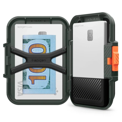 Uchwyt magnetyczny Spigen Lock Fit MagSafe Universal Magnetic Card Holder Military Green