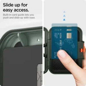 Wholesale Spigen Lock Fit MagSafe Universal Magnetic Card Holder Military Green - SPN16740 - {ean13} - Hurt