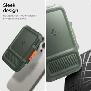 Wholesale Spigen Lock Fit MagSafe Universal Magnetic Card Holder Military Green - SPN16740 - {ean13} - Hurt