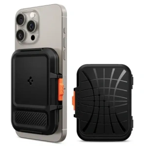 Wholesale Spigen Lock Fit MagSafe Universal Magnetic Card Holder Black - SPN16741 - {ean13} - Hurt