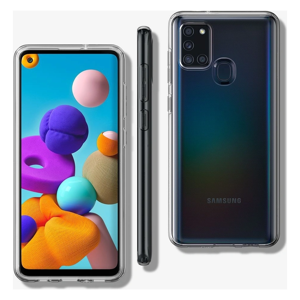 Hurtownia GSM - Etui Spigen Liquid Crystal Samsung Galaxy A21s Crystal Clear - SPN1123CL - {ean13} - Hurt