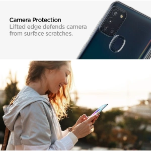 Wholesale Spigen Liquid Crystal Samsung Galaxy A21s Crystal Clear - SPN1123CL - {ean13} - Hurt