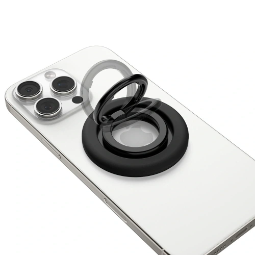 Uchwyt magnetyczny Spigen Nano Pop MagSafe Phone Ring Black Sesame