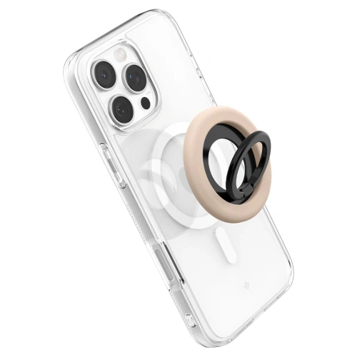 Uchwyt magnetyczny Spigen Nano Pop MagSafe Phone Ring Coconut Beige