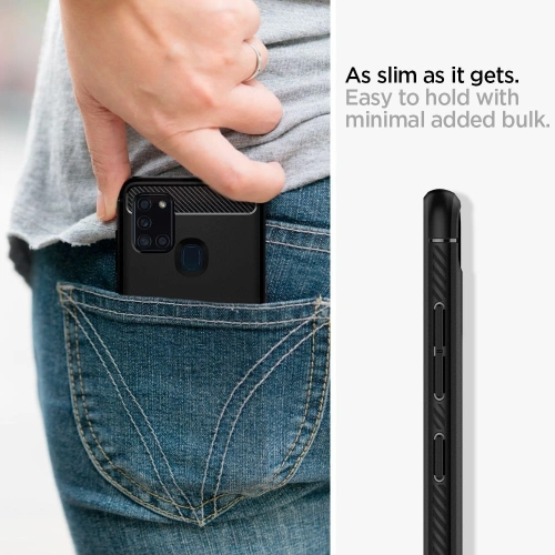 Etui Spigen Rugged Armor Samsung Galaxy A21s Matte Black