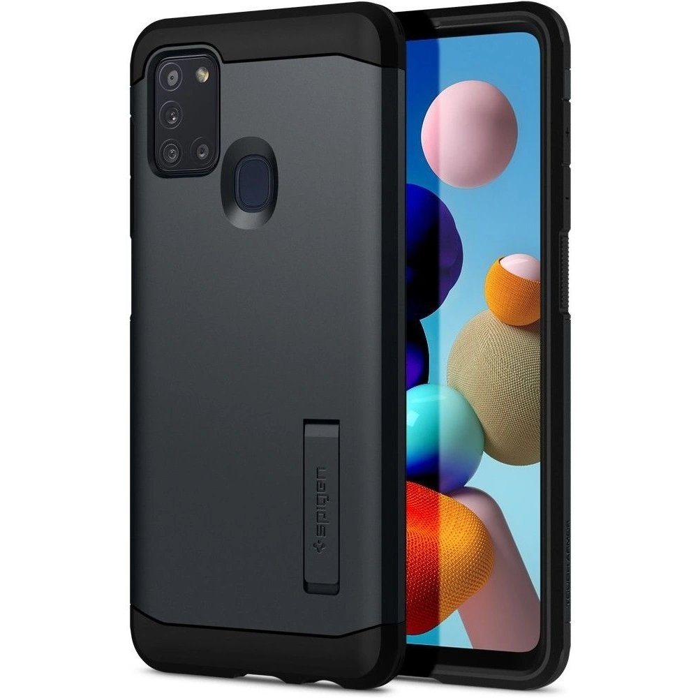 Wholesale Spigen Tough Armor Samsung Galaxy A21s Metal Slate - SPN1125MTL - {ean13} - Hurt