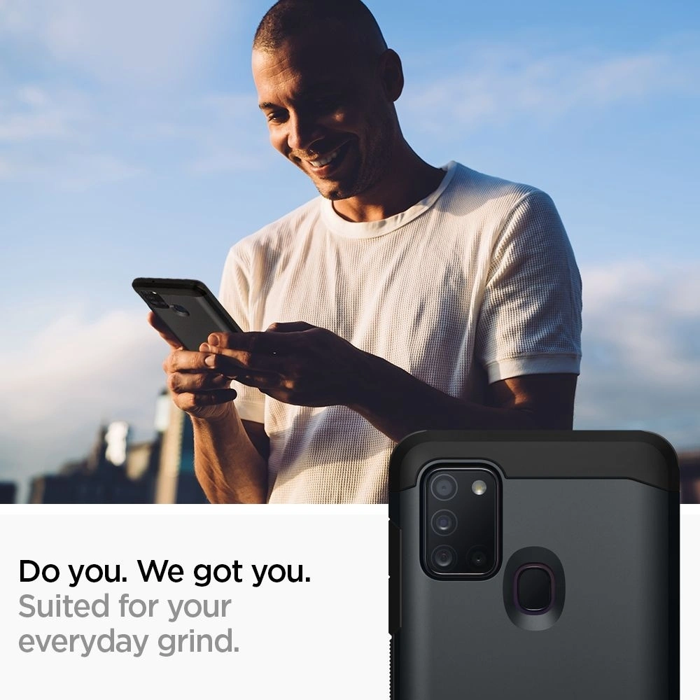 Hurtownia GSM - Etui Spigen Tough Armor Samsung Galaxy A21s Metal Slate - SPN1125MTL - {ean13} - Hurt