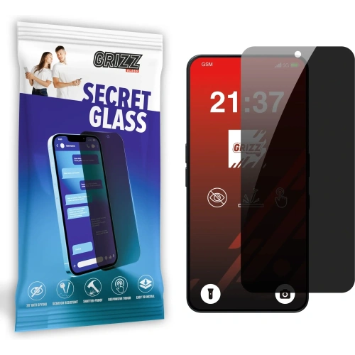 Matowe szkło prywatyzujące GrizzGlass SecretGlass do Nothing Phone (3a) Pro