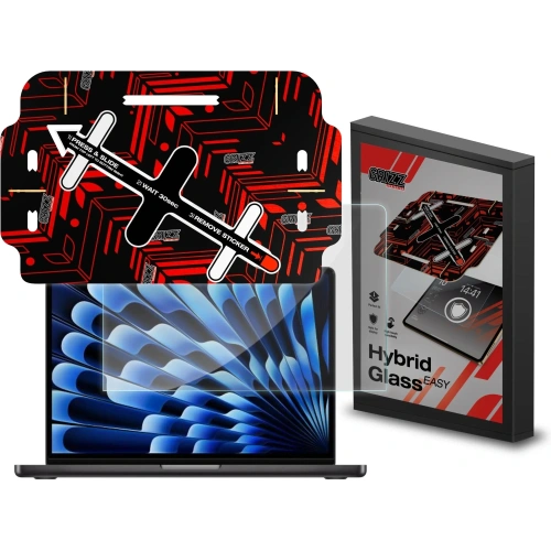 Szkło hybrydowe GrizzGlass HybridGlass Easy do Apple MacBook Air 15" M4 2025