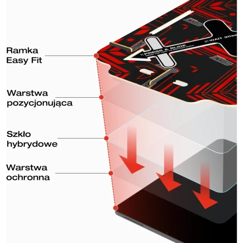 Szkło hybrydowe GrizzGlass HybridGlass Easy do Apple iPad 11" 2025