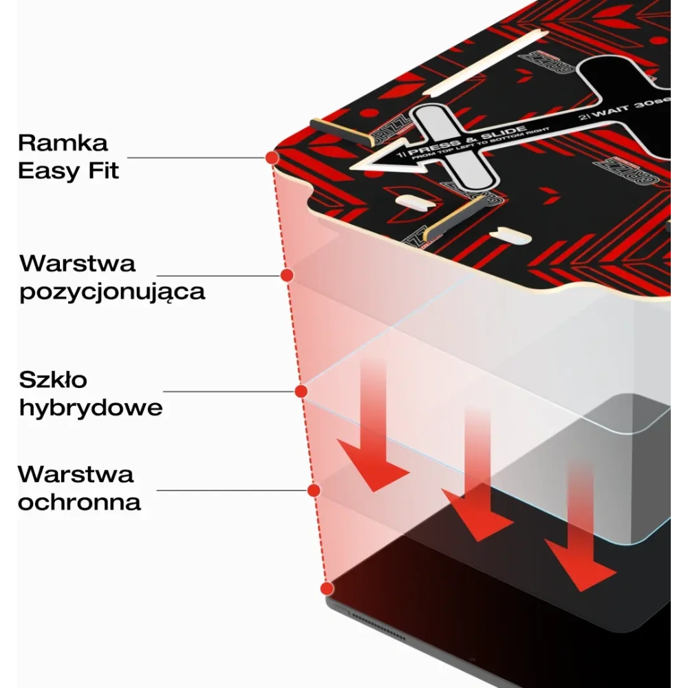 Hurtownia GSM - Szkło hybrydowe GrizzGlass HybridGlass Easy do Apple iPad 11" 2025 - GRZ13553 - {ean13} - Hurt
