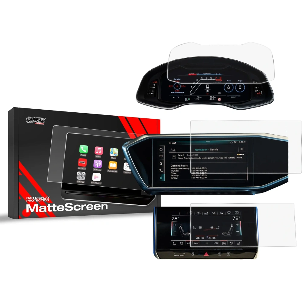 Hurtownia GSM - Matte GrizzGlass Protecție CarDisplay Audi A6 C8 (2018-2024) [3in1] - GRZ13625 - {ean13} - Hurt