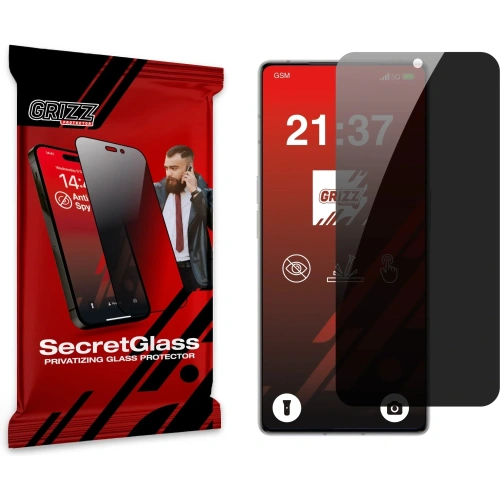 Matowe szkło prywatyzujące GrizzGlass SecretGlass do Infinix Note 50 Pro Plus