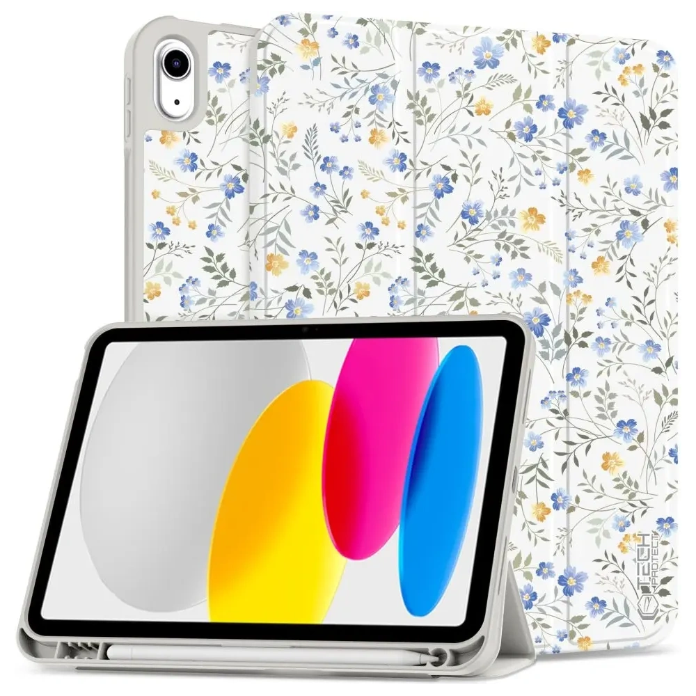 Hurtownia GSM - Etui Tech-Protect SmartCase Pen Apple iPad 10.9" 2022 (a 10-a generație) / 11" 2025 (a 11-a generație) Flori de Primăvară - THP4047 - {ean13} - Hurt