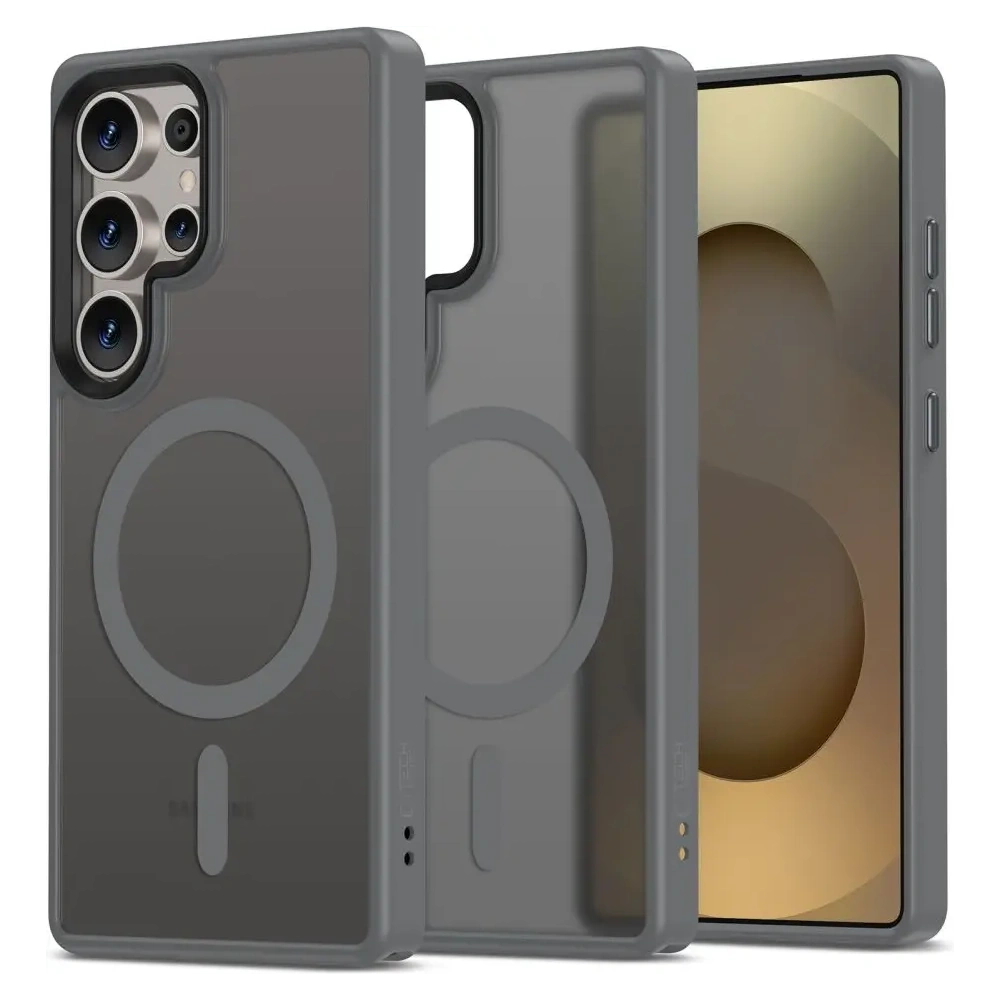 Wholesale Tech-Protect Magmat MagSafe Case for Samsung Galaxy S25 Ultra Matte Titanium - THP4049 - {ean13} - Hurt