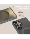 Wholesale Tech-Protect Magmat MagSafe Case for Samsung Galaxy S25 Ultra Matte Titanium - THP4049 - {ean13} - Hurt