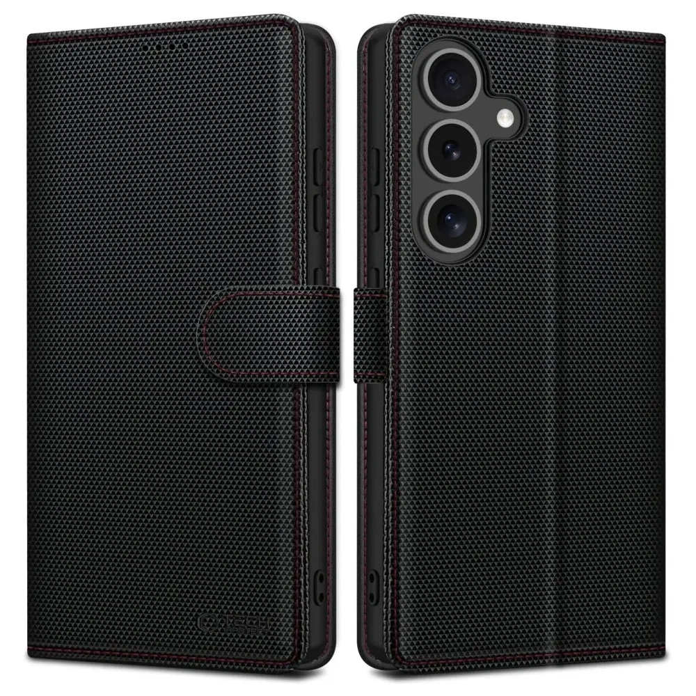 Hurtownia GSM - Etui z klapką Tech-Protect Wallet RS Samsung Galaxy S25 Black/red - THP4052 - {ean13} - Hurt