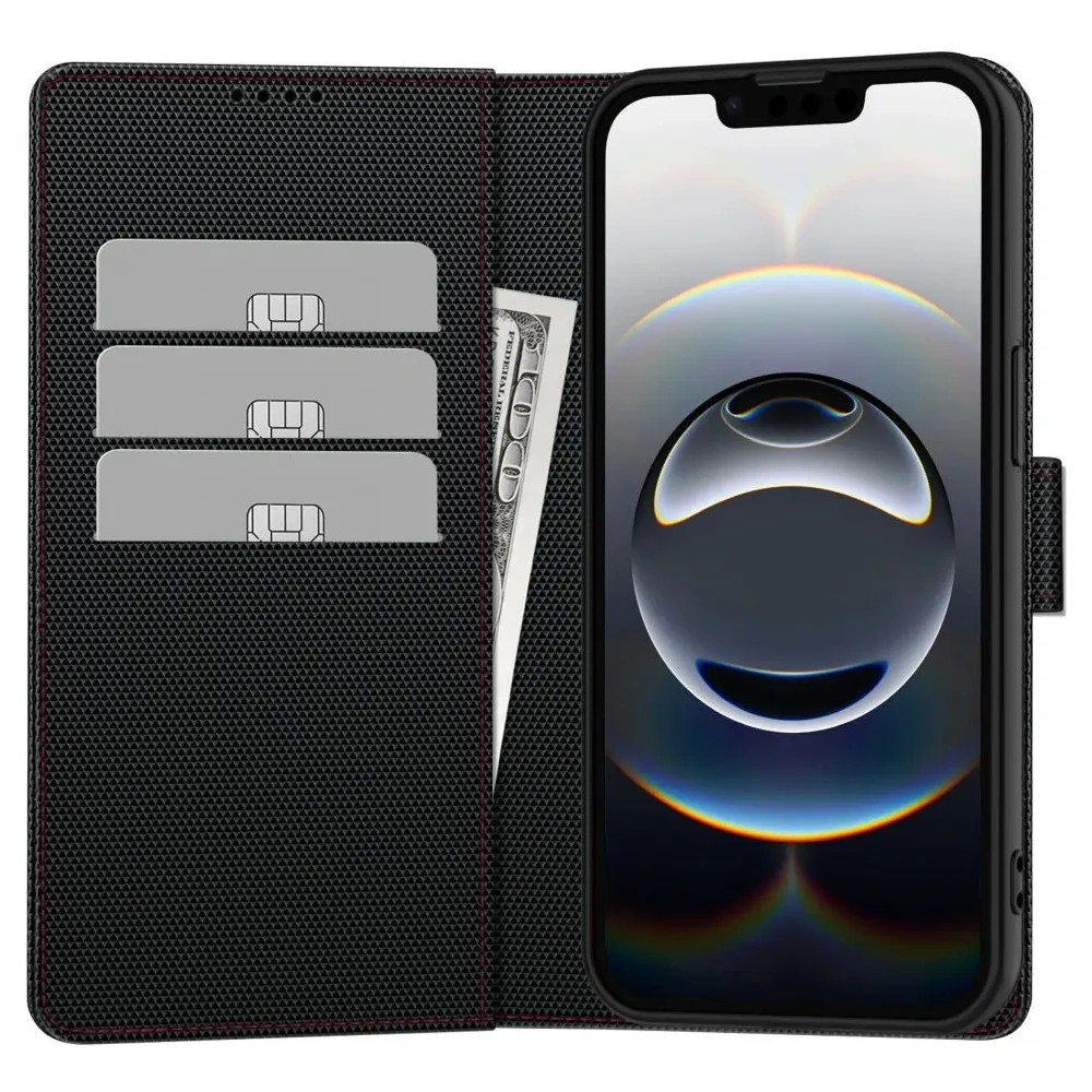 Hurtownia GSM - Etui z klapką Tech-Protect Wallet RS Samsung Galaxy S25 Black/red - THP4052 - {ean13} - Hurt
