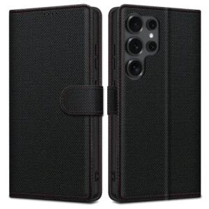Hurtownia GSM - Tech-Protect Wallet RS Etui mit Klappe für Samsung Galaxy S25 Ultra Schwarz/Rot - THP4053 - {ean13} - Hurt