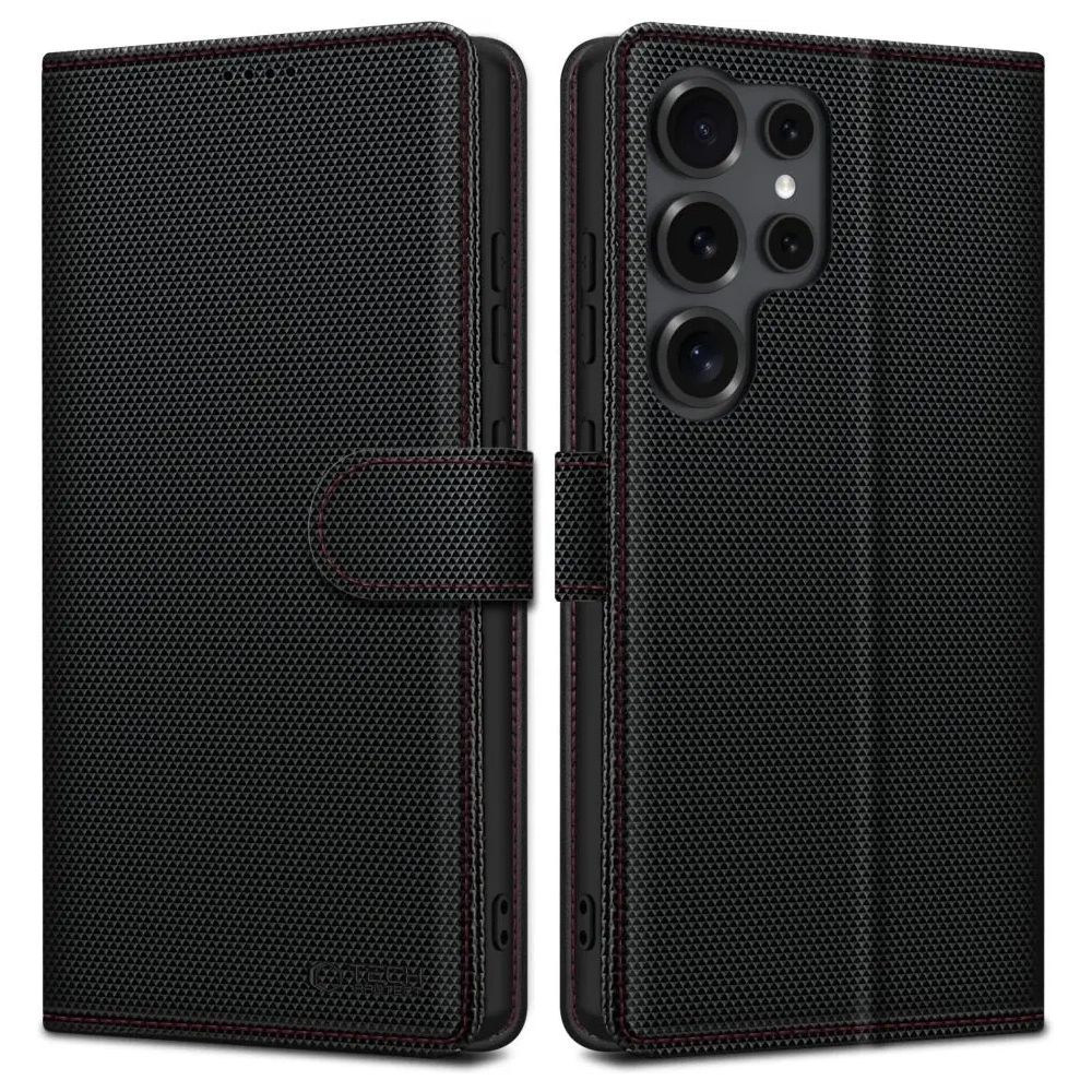 Wholesale Tech-Protect Wallet RS Case for Samsung Galaxy S25 Ultra Black/Red - THP4053 - {ean13} - Hurt