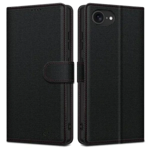 Hurtownia GSM - Pouzdro s klopou Tech-Protect Wallet RS Apple iPhone 16e Černá/červená - THP4054 - {ean13} - Hurt