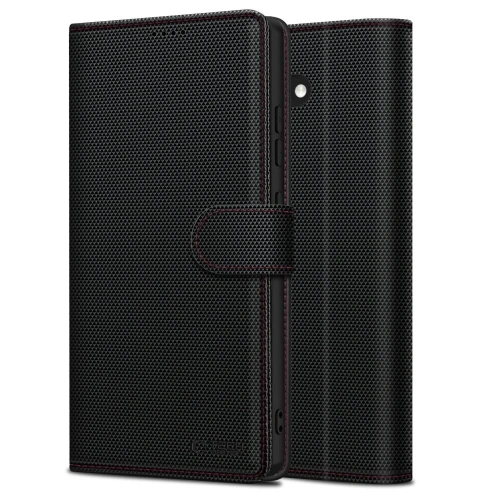 Etui z klapką Tech-Protect Wallet RS Apple iPhone 16e Black/red