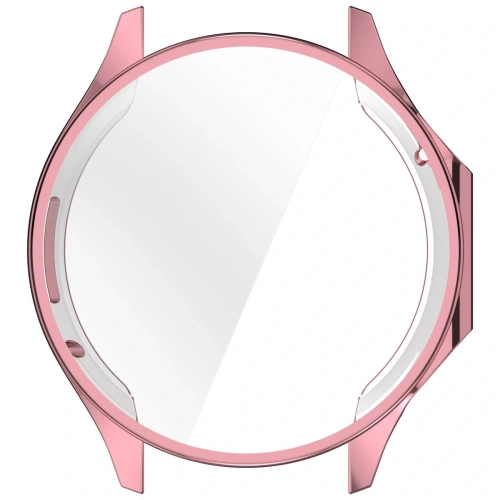 Etui z osłoną ekranu Bizon Case Watch Felipe do OnePlus Watch 3 / Oppo Watch X2 różowe