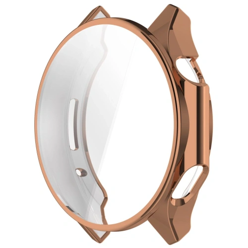 Etui z osłoną ekranu Bizon Case Watch Felipe do OnePlus Watch 3 / Oppo Watch X2 różowozłote