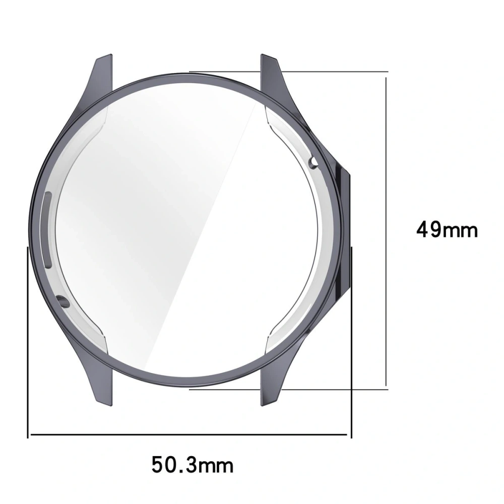 Wholesale Bizon Case Watch Felipe with screen protector for OnePlus Watch 3 / Oppo Watch X2 gray - BIZ8852 - {ean13} - Hurt