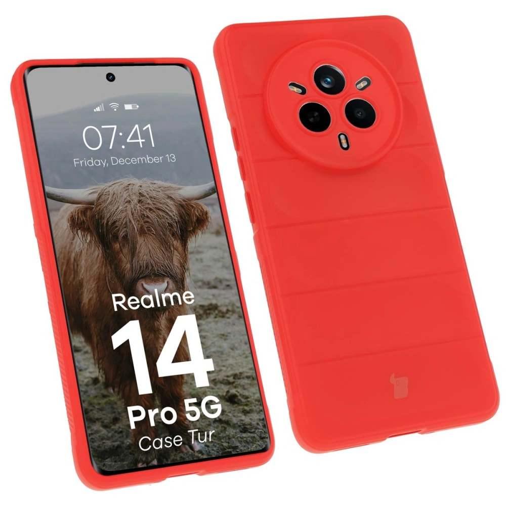 Wholesale Bison Case Tur armored case for Realme 14 Pro 5G red - BIZ8854 - {ean13} - Hurt
