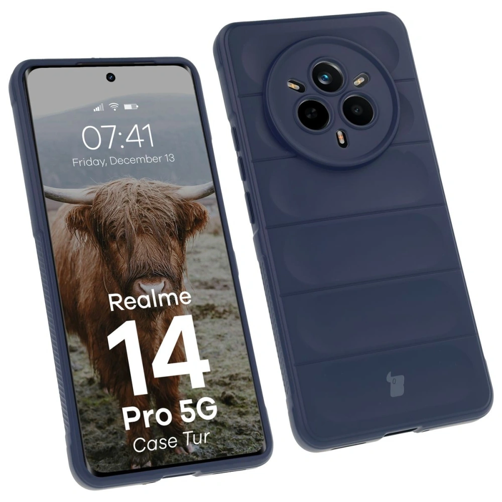 Wholesale Bison Case Tur armored case for Realme 14 Pro 5G navy blue - BIZ8855 - {ean13} - Hurt