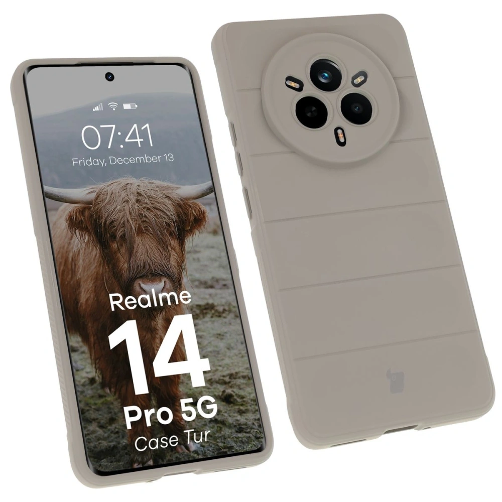 Wholesale Bison Case Tur armored case for Realme 14 Pro 5G light gray - BIZ8856 - {ean13} - Hurt
