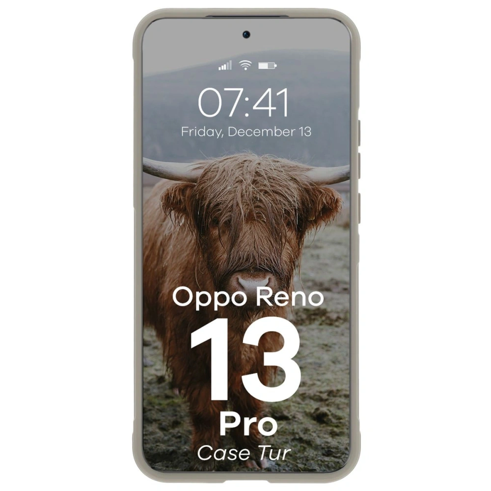 Wholesale Bizon Case Tur armored case for Oppo Reno13 Pro light gray - BIZ8862 - {ean13} - Hurt