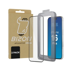 Wholesale Tempered glass with mounting frame Bizon Glass Applicator for Apple iPhone 16 Plus [2 PACK] - BIZ8867 - {ean13} - Hurt