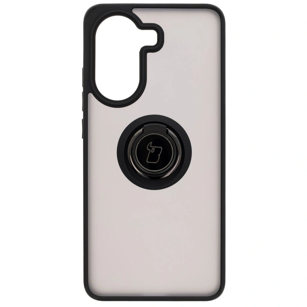 Hurtownia GSM - Etui mit Fingerhalter Bizon Case Hybrid Ring für Xiaomi Poco X7 Pro, rauchig mit schwarzem Rahmen - BIZ8868 - {ean13} - Hurt