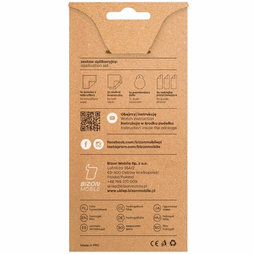 Folia hydrożelowa na ekran Bizon Glass Hydrogel Front do Oppo Reno13 Pro [2 PACK]