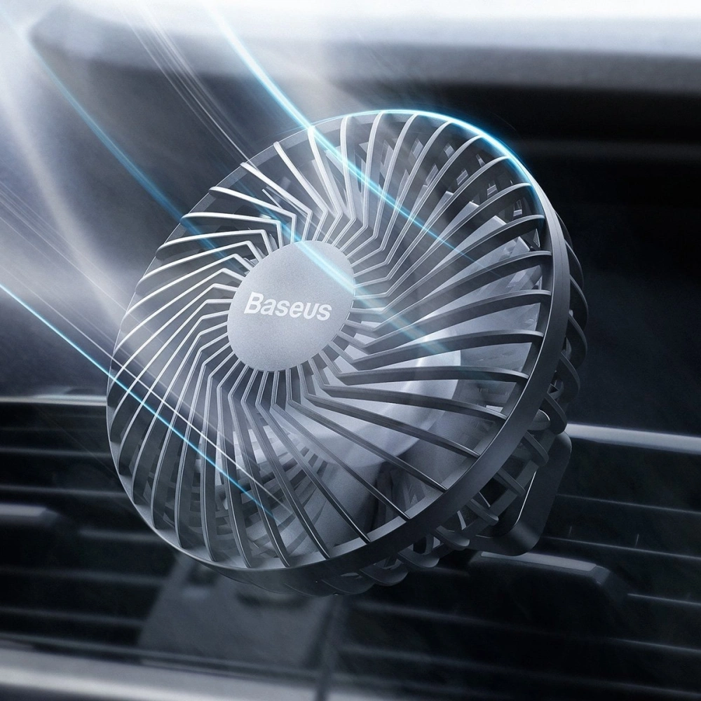 Wholesale Baseus Departure Vehicle Fan Mounted on Air Outlet Car Windmill Black - BSU1484BLK - {ean13} - Hurt