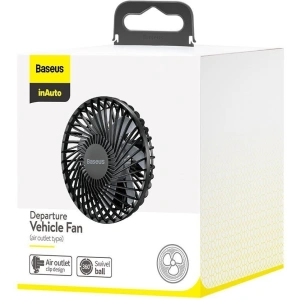 Wholesale Baseus Departure Vehicle Fan Mounted on Air Outlet Car Windmill Black - BSU1484BLK - {ean13} - Hurt