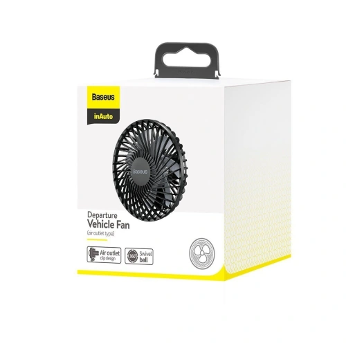 Wentylator samochodowy Baseus Departure na kratkę wentylacji (czarny)