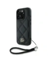 Etui Karl Lagerfeld Quilted Initial Logo & Chain Strap für Apple iPhone 16 Pro schwarz