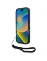 Hurtownia GSM - Etui Karl Lagerfeld pentru iPhone 16 Pro cu logo inițial matlasat și curea de lanț, negru. - KLD21994 - {ean13} - Hurt