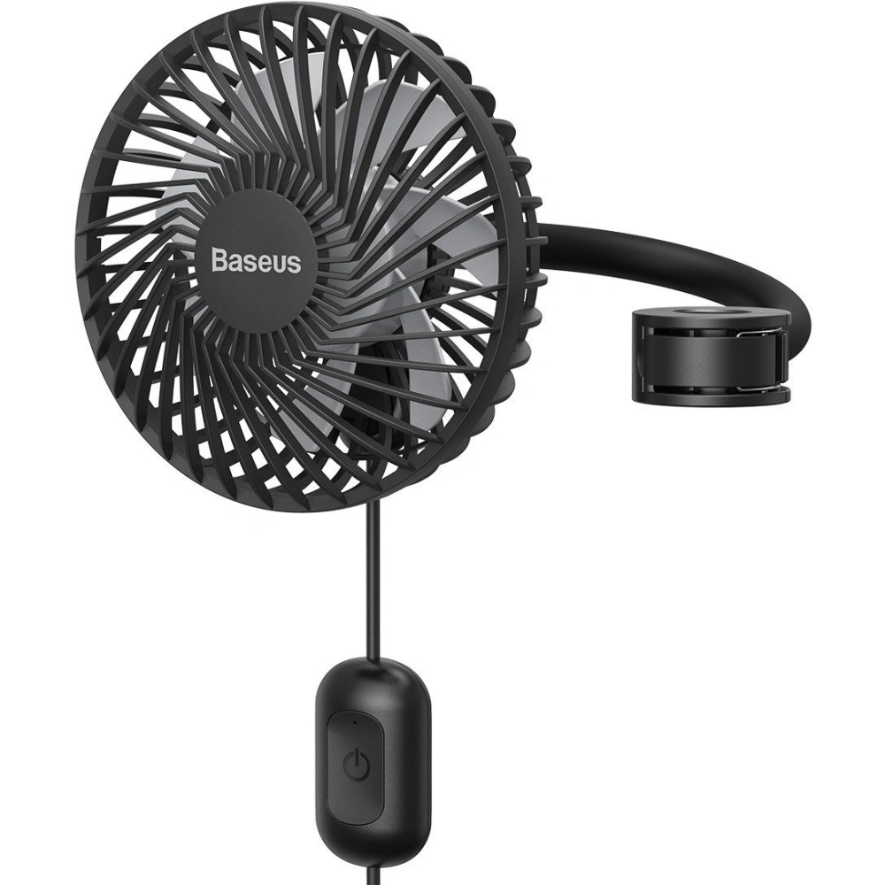 Wholesale Baseus Departure Vehicle Fan Mounted on Backseat Black - BSU1485BLK - {ean13} - Hurt