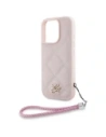 Hurtownia GSM - Etui Karl Lagerfeld prošívané s iniciálami a řetízkem pro Apple iPhone 16 Pro v růžové barvě - KLD21997 - {ean13} - Hurt