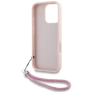 Hurtownia GSM - Etui Karl Lagerfeld prošívané s iniciálami a řetízkem pro Apple iPhone 16 Pro v růžové barvě - KLD21997 - {ean13} - Hurt