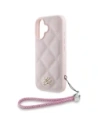 Wholesale Case Karl Lagerfeld Quilted Initial Logo & Chain Strap for Apple iPhone 16 pink - KLD21998 - {ean13} - Hurt