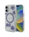 Hurtownia GSM - Etui Guess Resin Flowers Glitter MagSafe pro Apple iPhone 16 fialové - GUE4495 - {ean13} - Hurt