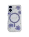 Hurtownia GSM - Etui Guess Resin Flowers Glitter MagSafe pro Apple iPhone 16 fialové - GUE4495 - {ean13} - Hurt